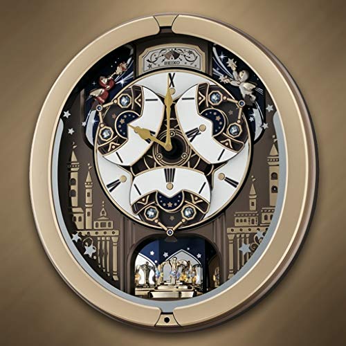 Seiko Melodies In Motion Wall Clock, Skyline And Starry Night #TOP3