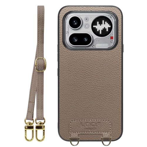 LOOF LUXURY-SHELL SHOULDER �{�v ���U�[ �X�}�z�P�[�X for Nothing Phone (4a) Pro �p �P�[�X �J�o�[ �X�g���b�v�z�[�� �V�����_�[ �X�g���b�v �X�}�z�V�����_�[ �V���v�� �ϏՌ� ���^ �y�� leath