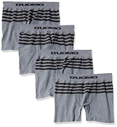 Kit 4 Cuecas Boxer Microfibra, Duomo, Masculino, Grafite, M