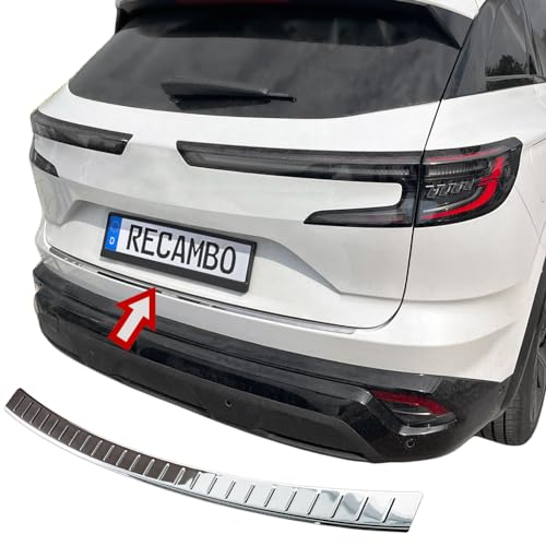 RECAMBO Protection de seuil de chargement en acier inoxydable poli brillant, aspect chromé Compatible avec Renault Austral Année de construction à partir de 2022 Style et protection pour les
