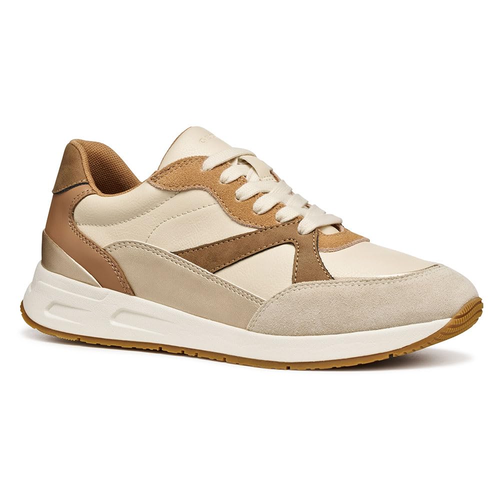 Geox Women's D BULMYA Trainers, Beige, 39 EU