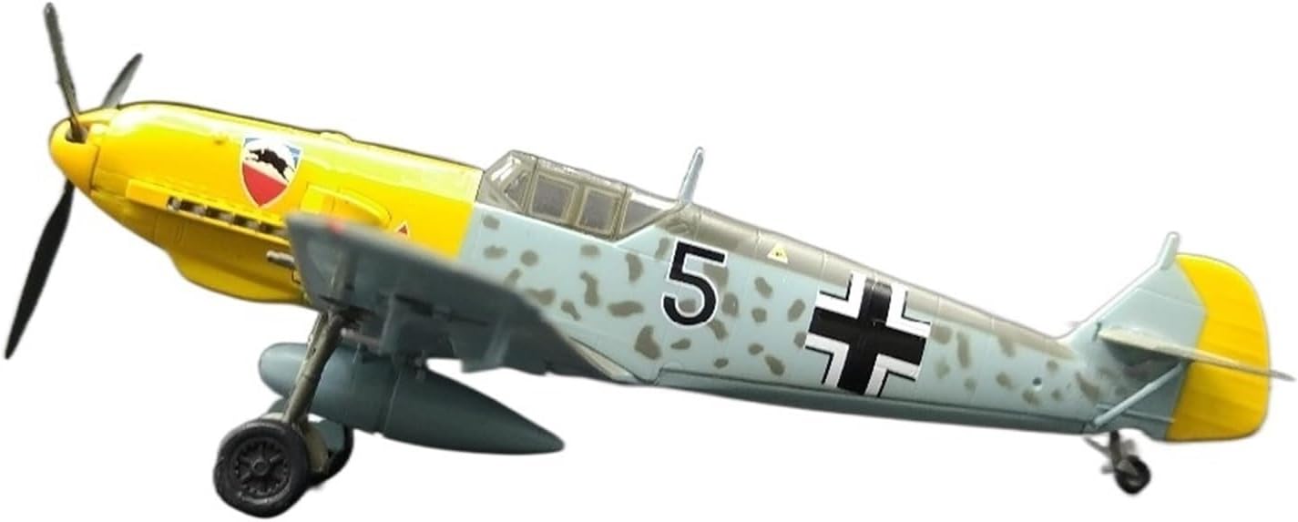 Miniature Scale 1 72 for German BF109E Fighter Model Static Die-cast Aircraft Military Flying Toy Game Kits