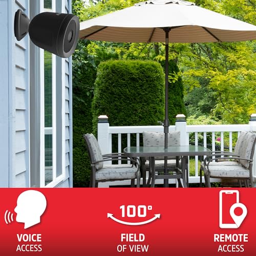 Energizer Smart Outdoor 1080P Security Camera with 2-Way Audio, Night Vision, Instant Alerts, Cloud Storage, Remote Access, Voice Control Compatible with Alexa & Google Assistant, Black - image 4