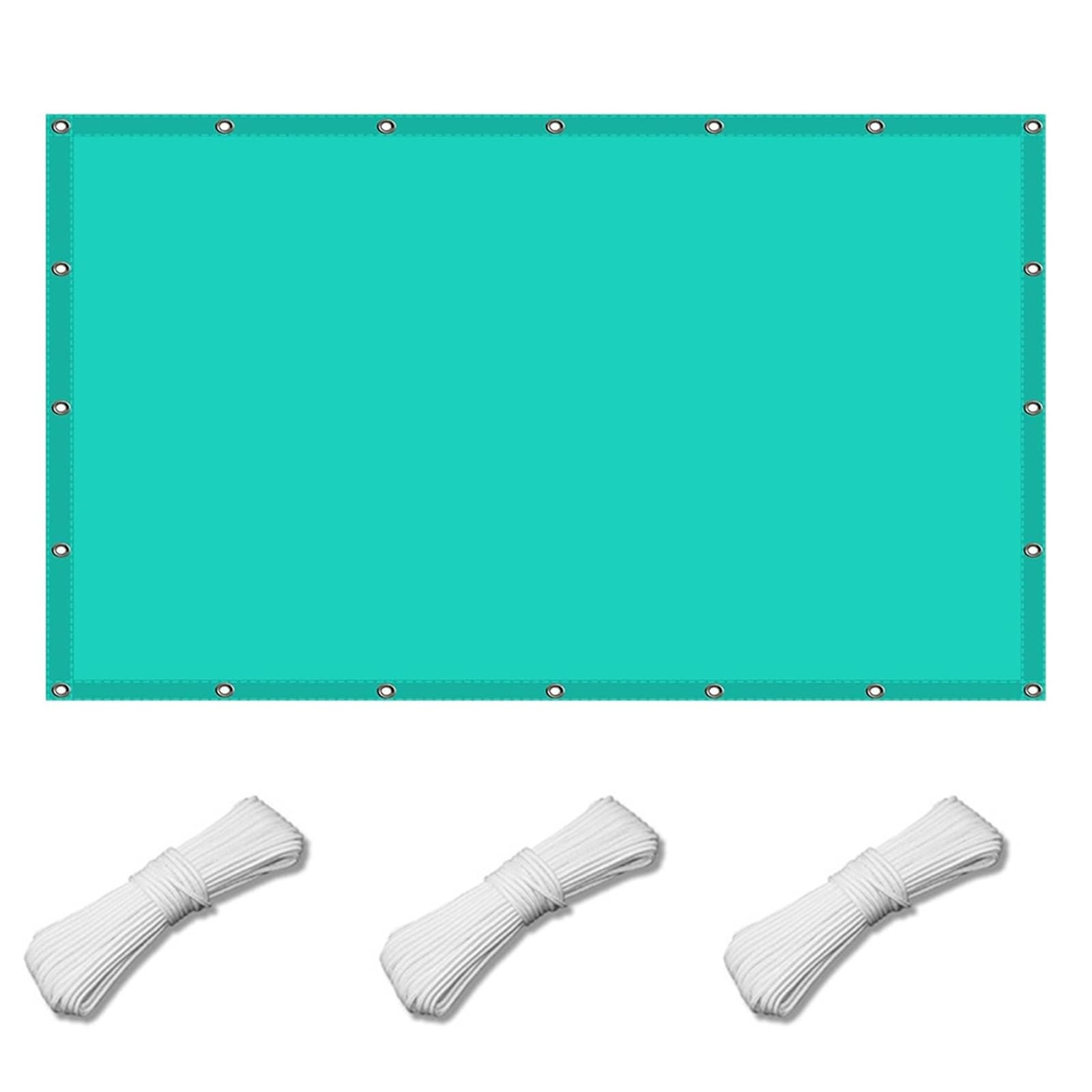 Voile d'ombrage rectangulaire bleu ciel idéal pour créer un coin de fraîcheur sur votre patio