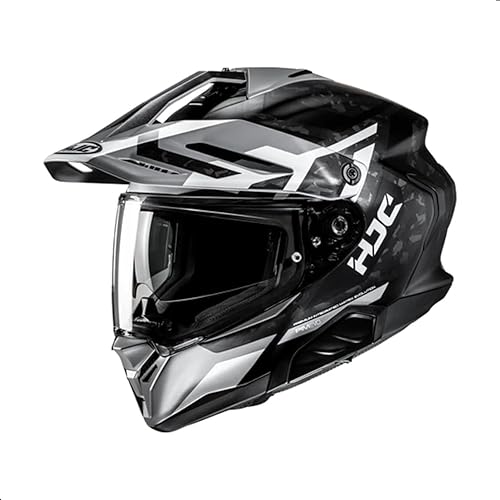 Casco de motocicleta HJC RPHA 60 Dakar con visera Pinlock HJ-47, aprobado por DOT (MC5SF, Grande)
