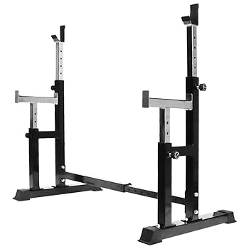 ベンチプレスラック バーベルスタンド　ラック　ダンベル Amazon.co.jp: バーベルスタンド ベンチプレスラック スクワット