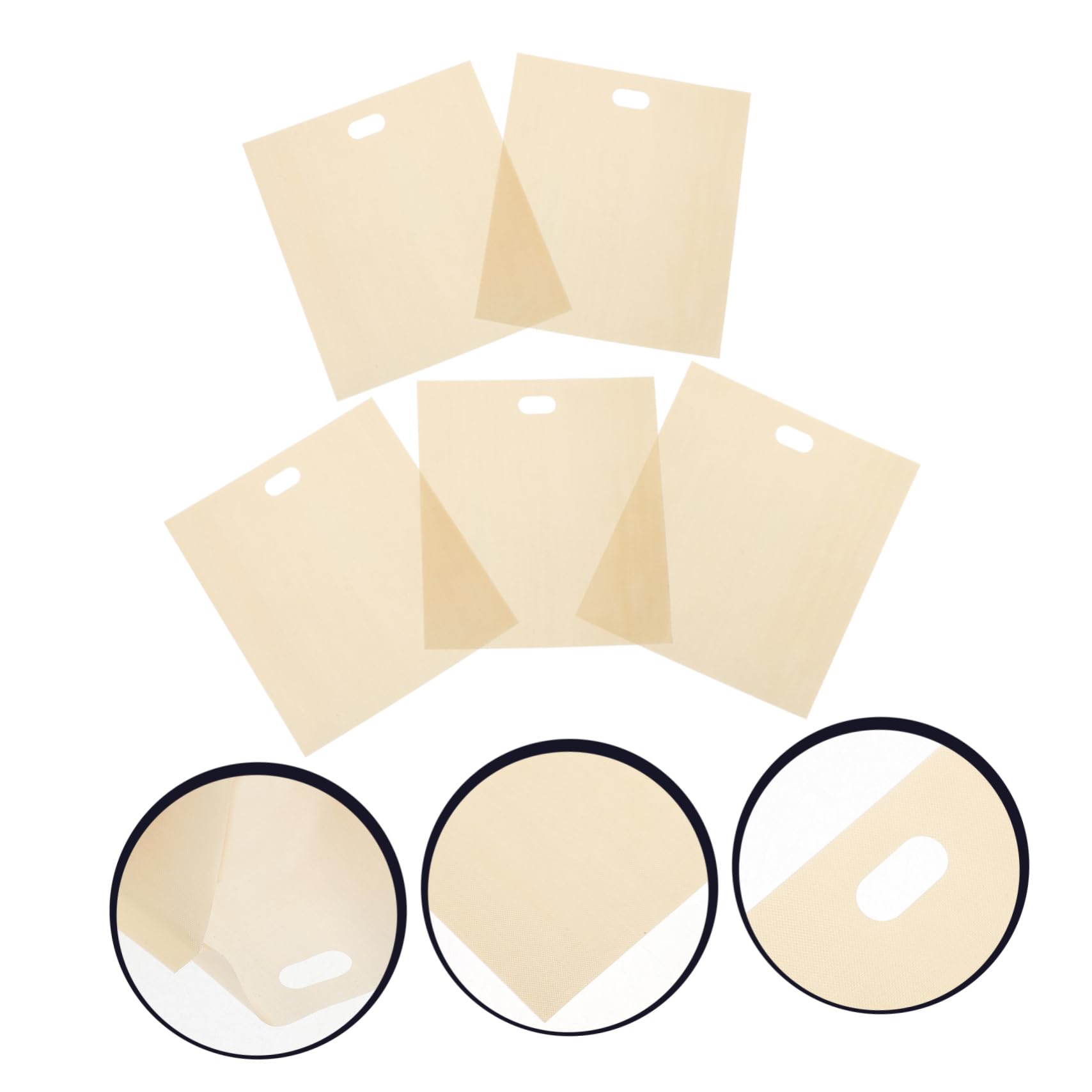 FOMIYES 15pcs Reusable Toaster Bags Non-stick High-temperature Toast Sleeves for Easy Sandwiches Microwave Toaster Oven Use Washable Food Storage