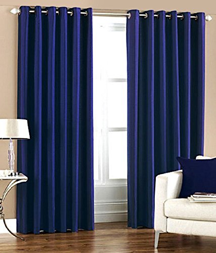 RD TREND Room Darkening Insulated Polyester Blackout Medium Window Curtains Pack of 2 Solid Plain for Living Room, Home, Office, Bedroom Hall, 4 x 6 Feet Blue (B0CXP1HY6F) Amazon Price History, Amazon Price Tracker