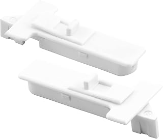 Prime-Line F 2933 Tilt Latches for Silverline Windows - White Snap-In Pair, Left & Right, No Fasteners Needed