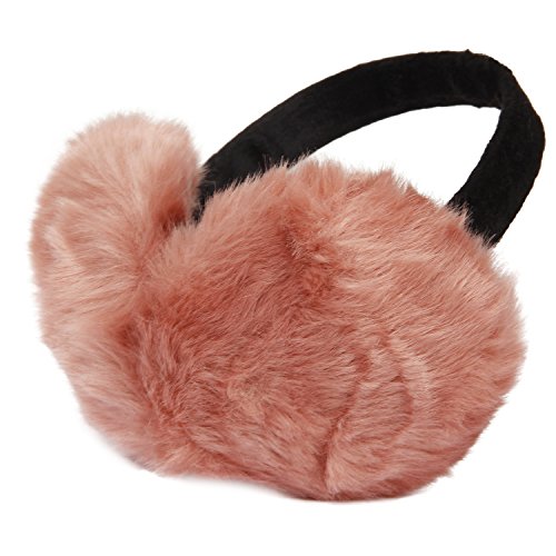 Image of FabSeasons Faux Fur Winter Outdoor Accessory Foldable Ear Muffs /Warmer for Girls & Women for protection from Cold, Ideal Head /Hair Accessory during winters