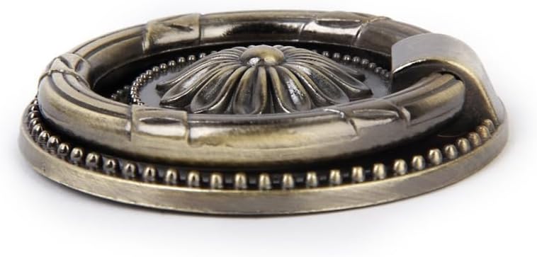 ULTNICE 10pcs Kitchen Replacement Cabinet Cupboard Pulls Drawer Dresser Ring Handle Knob Antique Brass