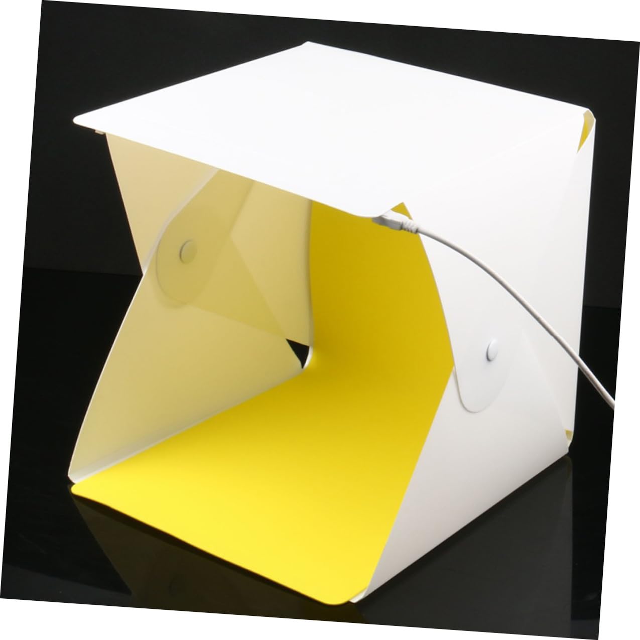 GALPADA Scatola Luminosa Pieghevole Portatile LED per Fotografia 6 Sfondi Colorati in Abs, Design Compatto senza Ombre per Backdrop Fotografici
