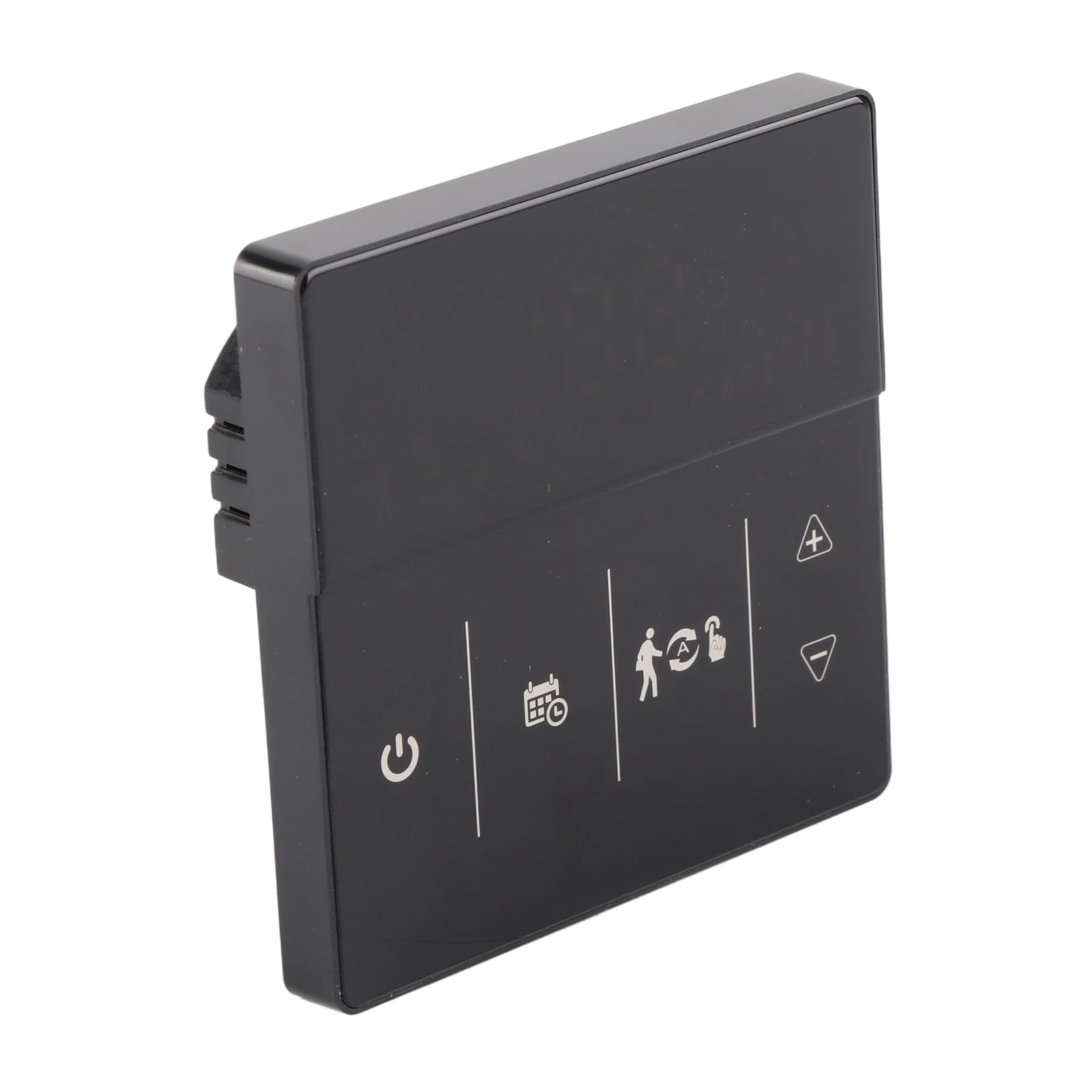 Thermostat intelligent tactile et vocal noir réglage précis de température à distance