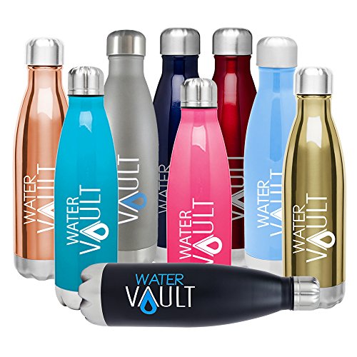 WaterVault Insulated Water Bottle Stainless Steel Vacuum Thermos