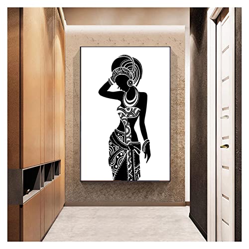 Belle femme noire toile art pour célébrer l'identité et la beauté - 2