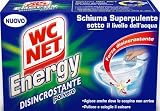 Wc Net - Energy Disincrostante, Detergente Anticalcare in Polvere per WC, Schiuma Autopulente, 4 Buste x 1 Confezione