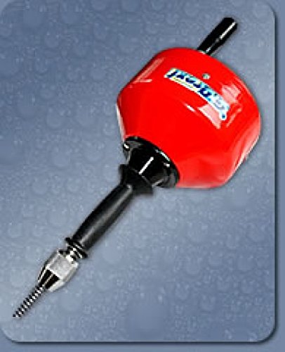 Drexl Hand-Rohrreinigungsgerät mit 10 mm Spirale x 7,5 m für Rohre ab 50 mm | Reiniger ohne Elektromaschine mit robustem Gehäuse, Zentrierzapfen für Bohrmaschinen für Küche Bad Waschküche Rohre bis 75 mm