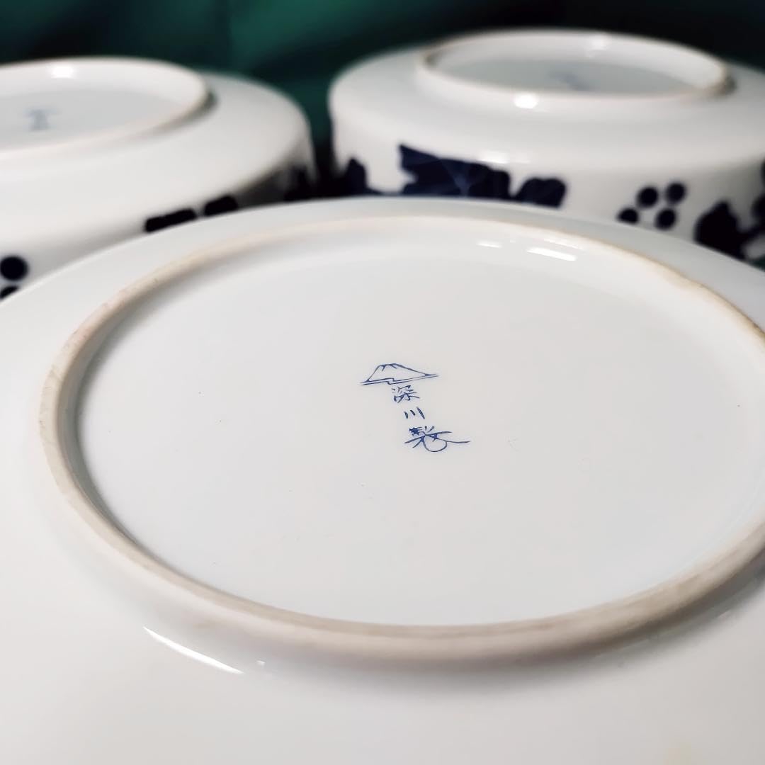 深川製磁　宮内庁御用達　丸皿　小皿　ぶどう5枚セットA Amazon | 深川製磁 「ぶどうの園」丸皿 5枚セット | ノー