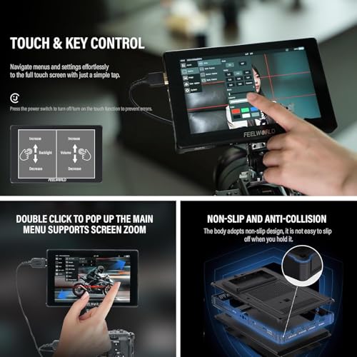 Écran tactile 4K HDMI FEELWORLD F7 Plus pour cadrer sans reflets - 4