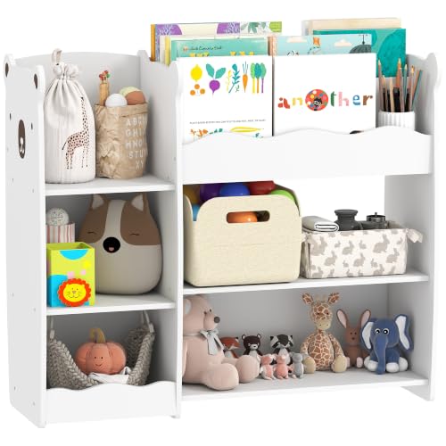 AIYAPLAY Estantería Infantil para Juguetes con Estantes Abiertos Blanco AIYAPLAY Estantería Infantil para Juguetes con Estantes Abiertos Blanco