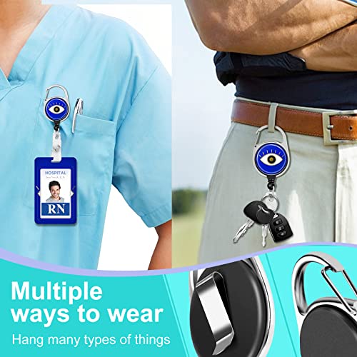 Plifal Suporte de crachá de identificação com cordão e clipe de carretel retrátil, etiqueta de nome
