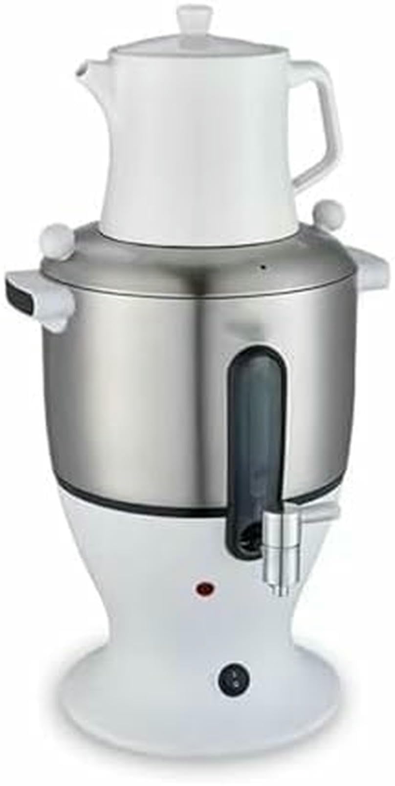 Machine À Thé Électrique, Infuseur À Double Bouilloire, avec Fonction De Maintien Au Chaud, Arrêt Automatique, Facile À Utiliser, pour Le Bureau Et La Maison (Blanc)