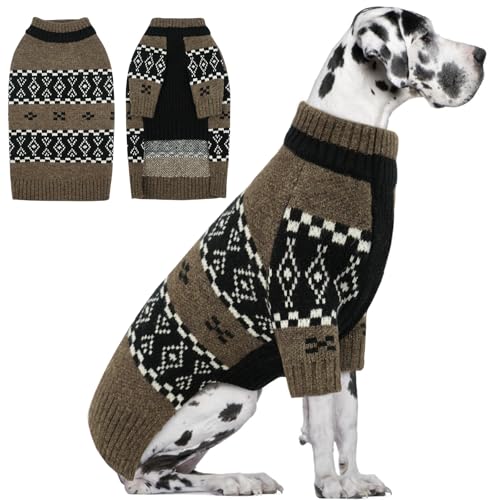IECOii Great Dane Sweater, 4XL Dog Sweater for Giant Breed Dogs Male