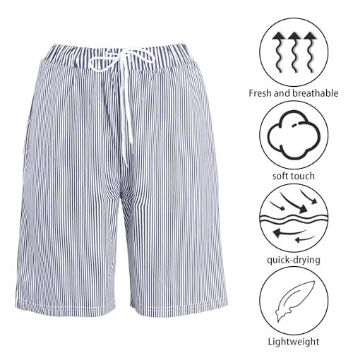 hoyuwak Men's Pajama Shorts - Soft Lounge Sleep Shorts for Men,for HoVersatileme, Vacation, and Outdoor Wear2