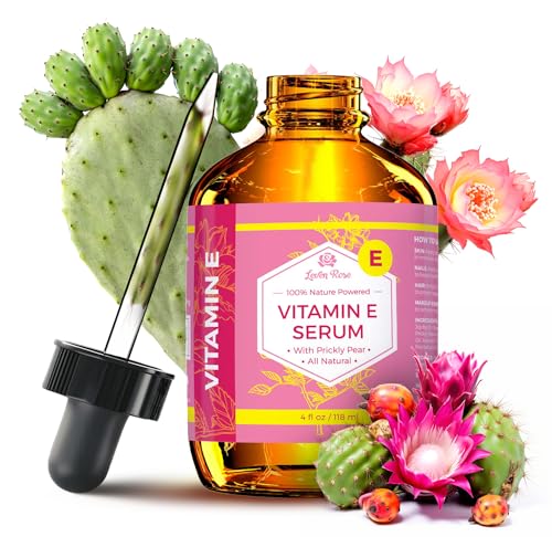 Leven Rose Anti-Aging Power Pack, with Vitamin E Serum, Pomegranate Seed Oil 2oz, Coffee Eye Lift Serum 1oz, for Hair, Skin, and Face