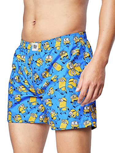 Image of The Souled Store Men Official Minions: Pattern Multicolored Printed T-Shirts