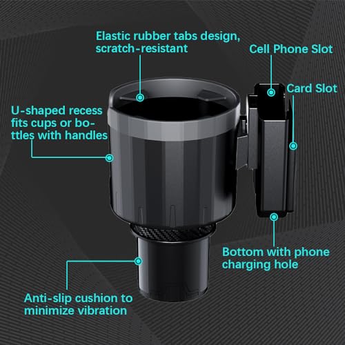 Adaptador Ajustable para Portavasos Grande Universal para Vehículos miniatura 3