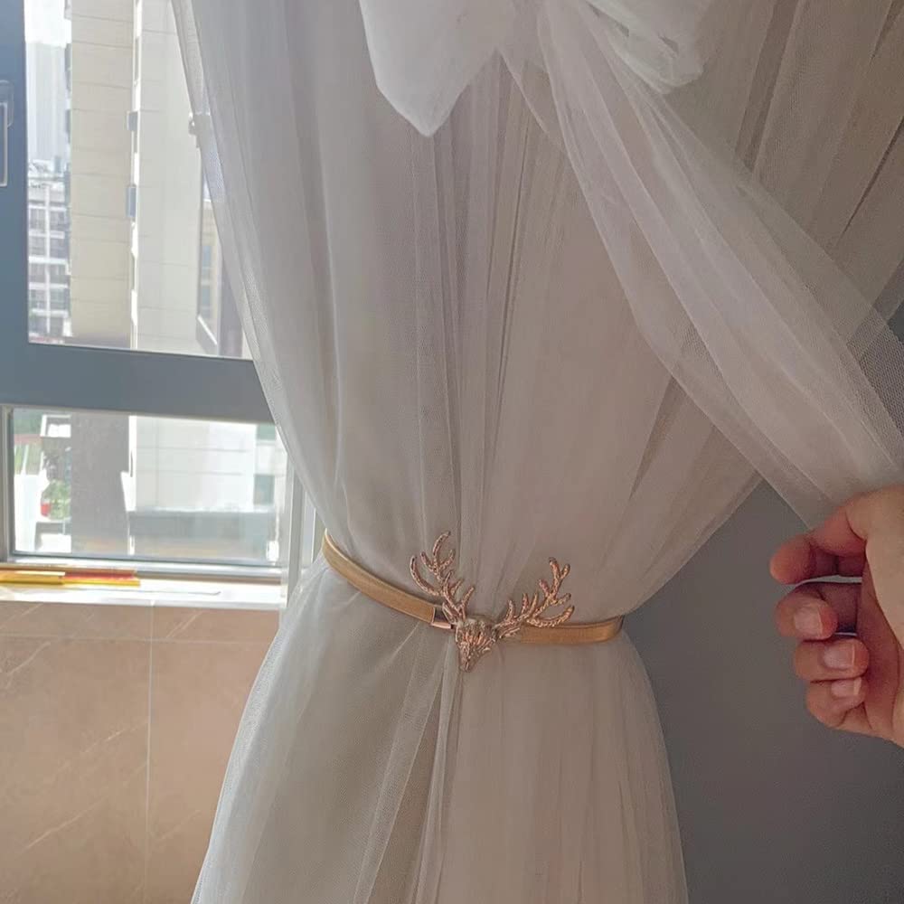 4 Pièces Embrasse Pour Rideaux, Attache Rideau Beige, Embrasse