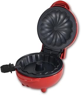 Sarngk Mini Máquina para Hacer Pasteles, Calentador Doble Cara, Portátil, para Hacer Pasteles Bundts, Máquina Eléctrica para Hacer Magdalenas para Desayuno, Aperitivos, Enchufe de la UE