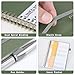 Thboxes A5 Notebook, 160 Pages A5 Lined Wirebound Spiral Notepad, 100GSM College Ruled Notebook with 24 Labels for Women Men Office School,15 X 21.5 cm, Green