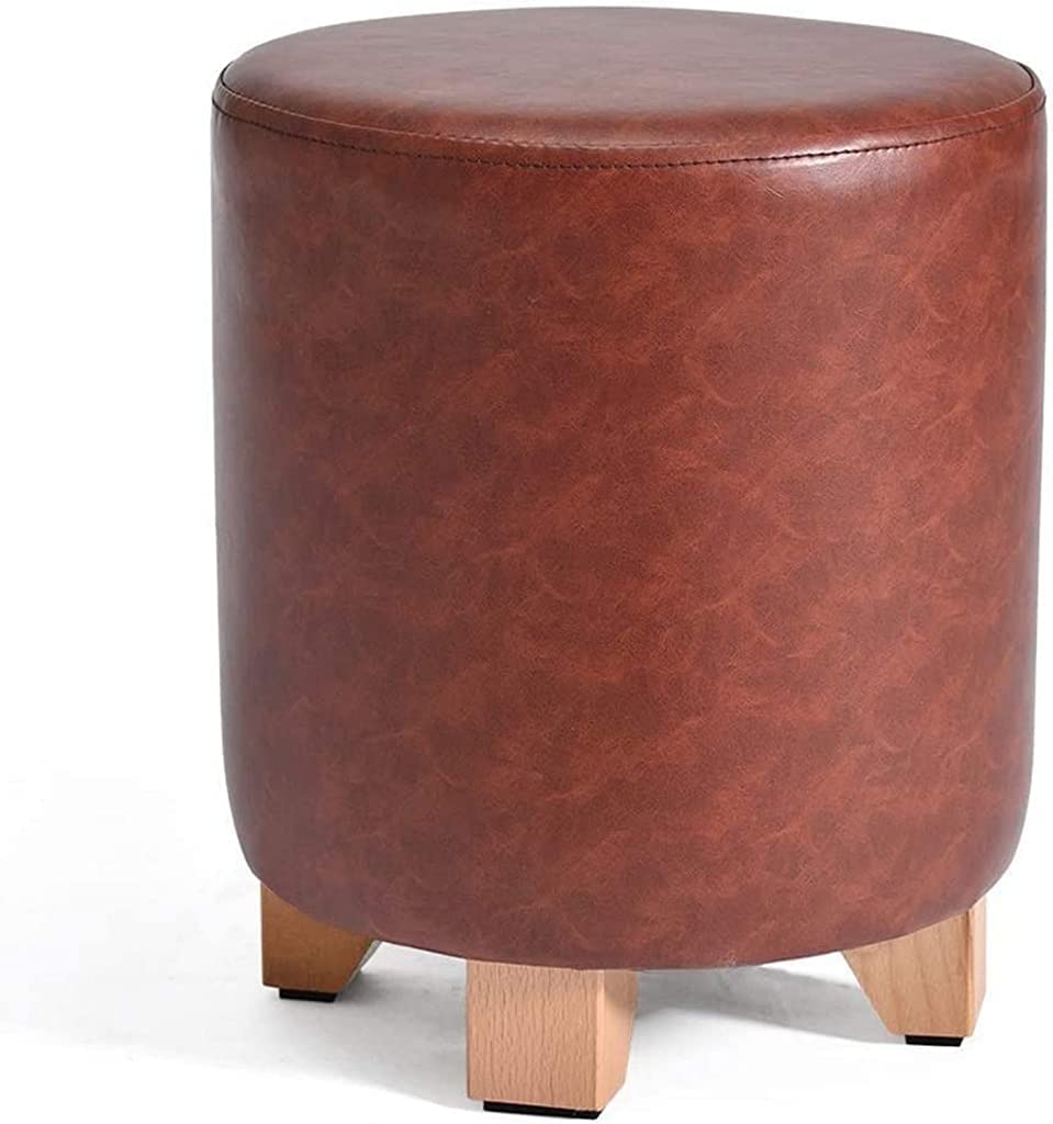 Repose-pieds rond en pouf de cuisine ou assise de table basse