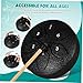 OFFIGAM Ethereal Drum Rain Drum with Notes Construction Versatile Percussion Instrument for Yoga and Music Therapy Includes Bag and Mallets