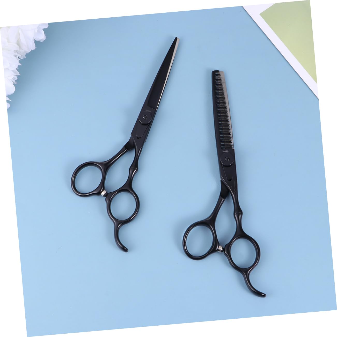 PACKOVE 2pezzi Forbici Per Professionali Set Da Forbici Resistenti Antiruggine in Acciaio Di Da Taglio Per Parrucchiere Pettine Denti Diversi Compatto