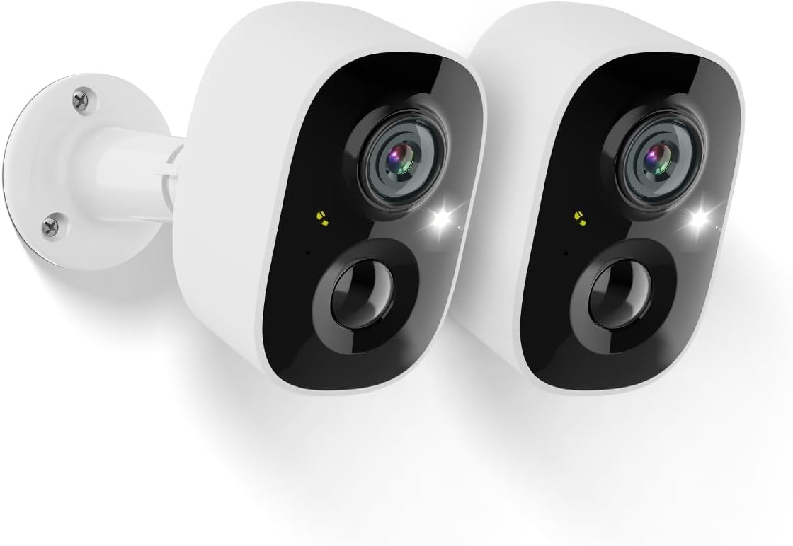 OOSSXX (100% Wire-Free) Battery Outdoor Wireless Security Camera Wi-Fi Cameras Video Surveillance