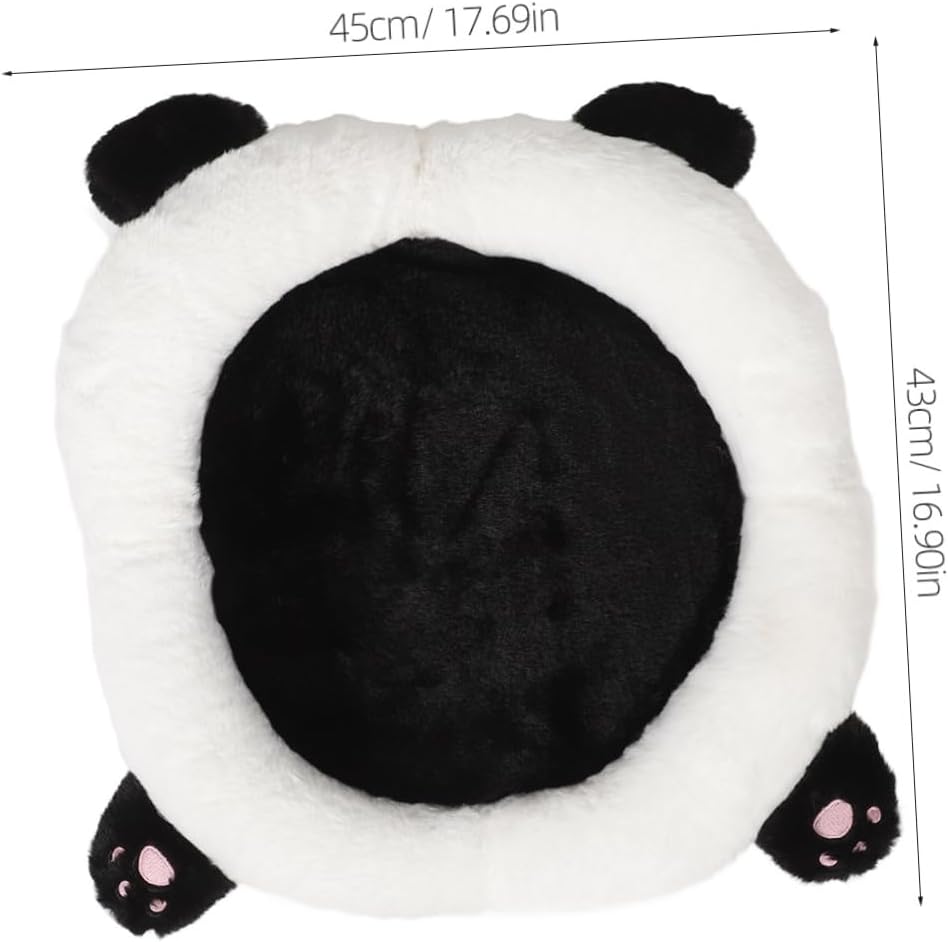 Cute Panda Car Seat Lumbar Support Pillow Driving Comfort Adds Fun to Your Vehicle Easy to Clean Install for Cars Trucks Suvs