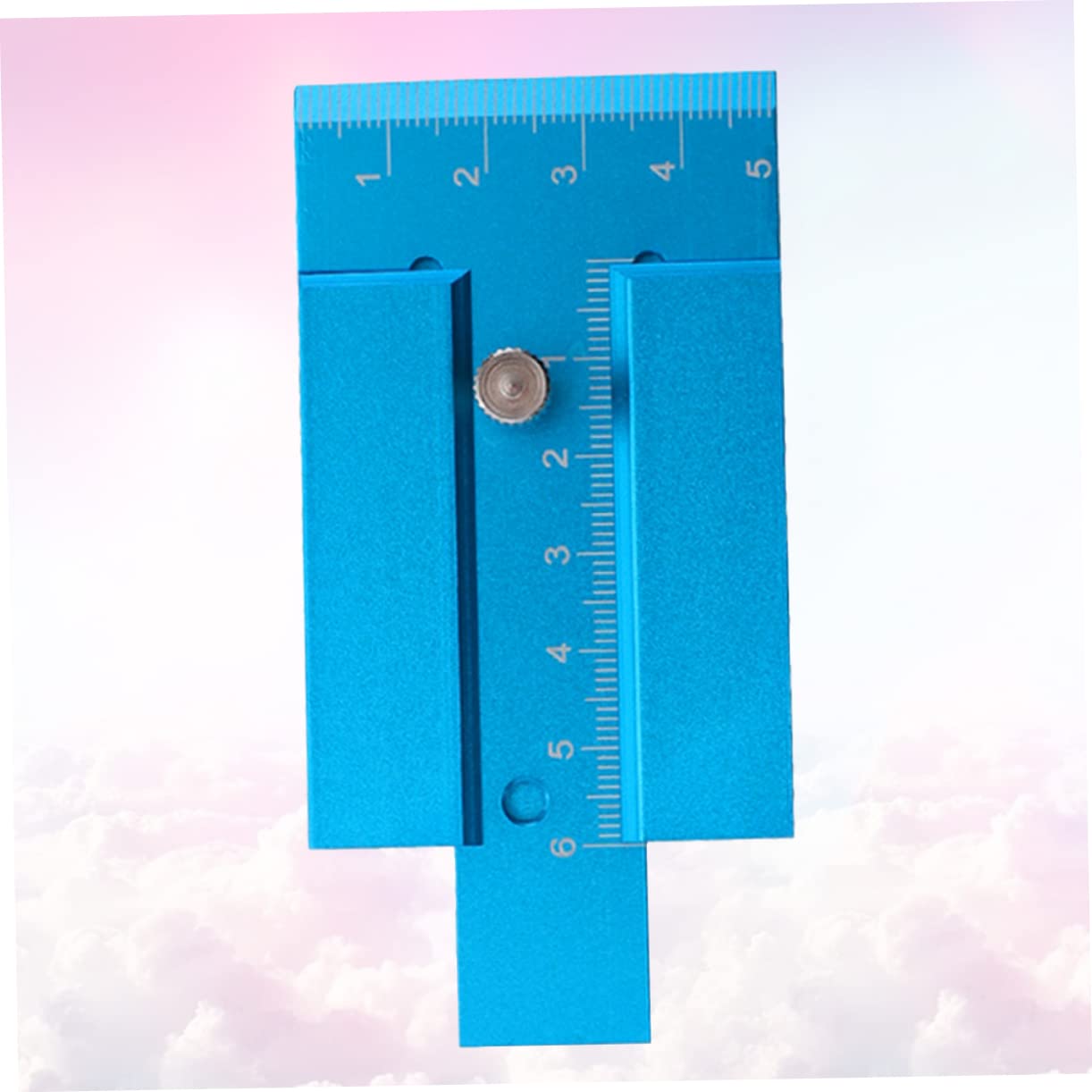 NUOBESTY 3 pcs Woodworking Height Gauge Aluminium Alloy Carpenter Measuring Tool Metric Ruler for Accurate Height Measurement Lightweight and Portable for Trimming Machine Use