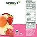 Sprout Organic Baby Food, Stage 4 Toddler Pouches, Apple Apricot & Strawberry Power Pak, 4 Oz, Pack of 12