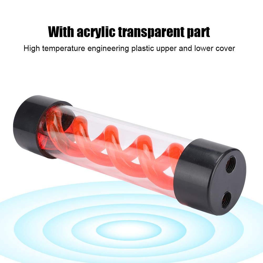 Buу 1 gеt 1 Yoidesu Water Cooling Tank Reservoir G1/4 Threaded T Virus Cylindrical Cooler Tank for Computer Water Cooling System, 200mm,Red/Green/Blue (Red)