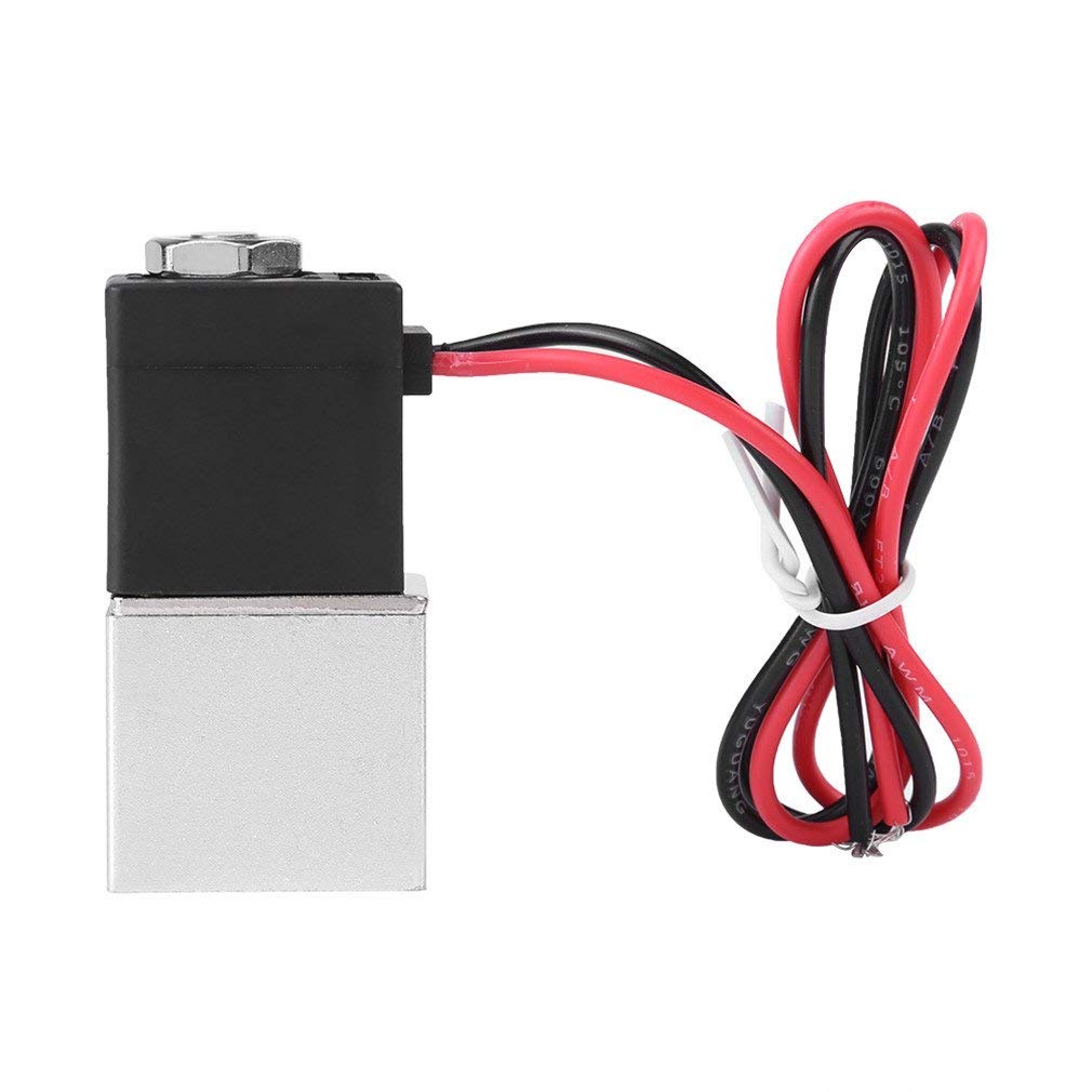 Válvula Electromagnética Cerrada por Defecto de Aluminio, Válvula Neumática DC 12V para Equipos Industriales