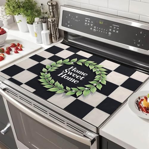HOMETITUTE Sweet Home Stove Top Cover for Electric 28x20 Inch