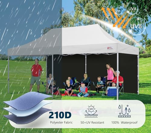 Image of MASTERCANOPY 10x20 Pop Up Canopy Sidewall Only 1-Pack Black