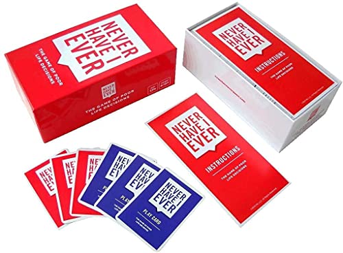 Image of Awestuffs Family Board Games for Adults and Kids - Ages 17 and up, 2 to 8 Players (Never Have I Ever)