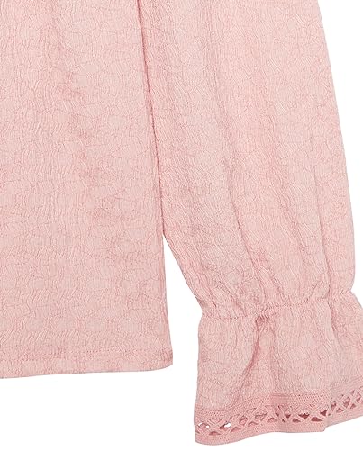 Image of Speechless Girls' Smocked Cuff Long Sleeve Top