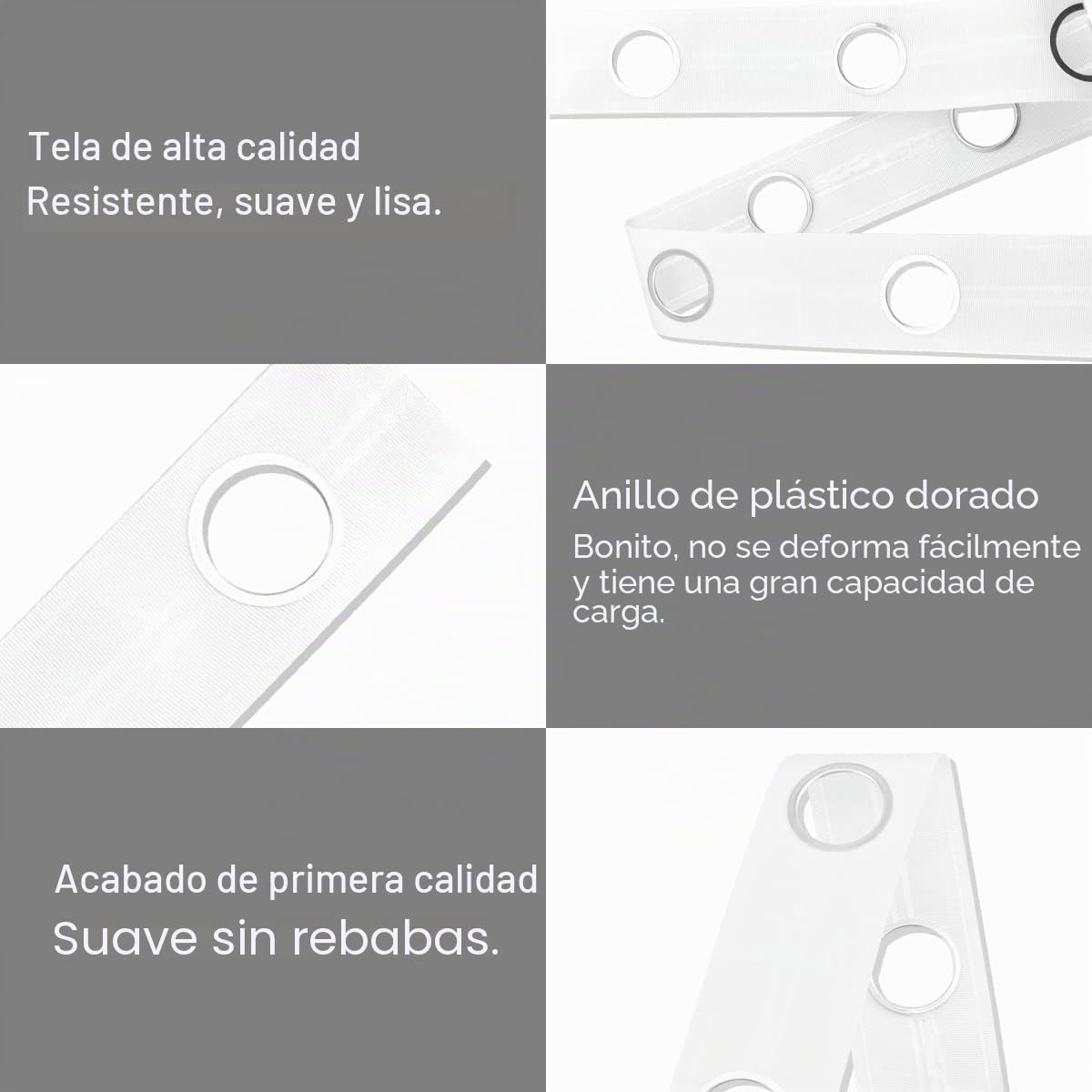Cinta de Cortina Con Ojales de 10 m, 60 Anillos, Accesorios de Costura, Plateada, Para Cortinas Perforadas, Cabecera y Decoración de Bricolaje