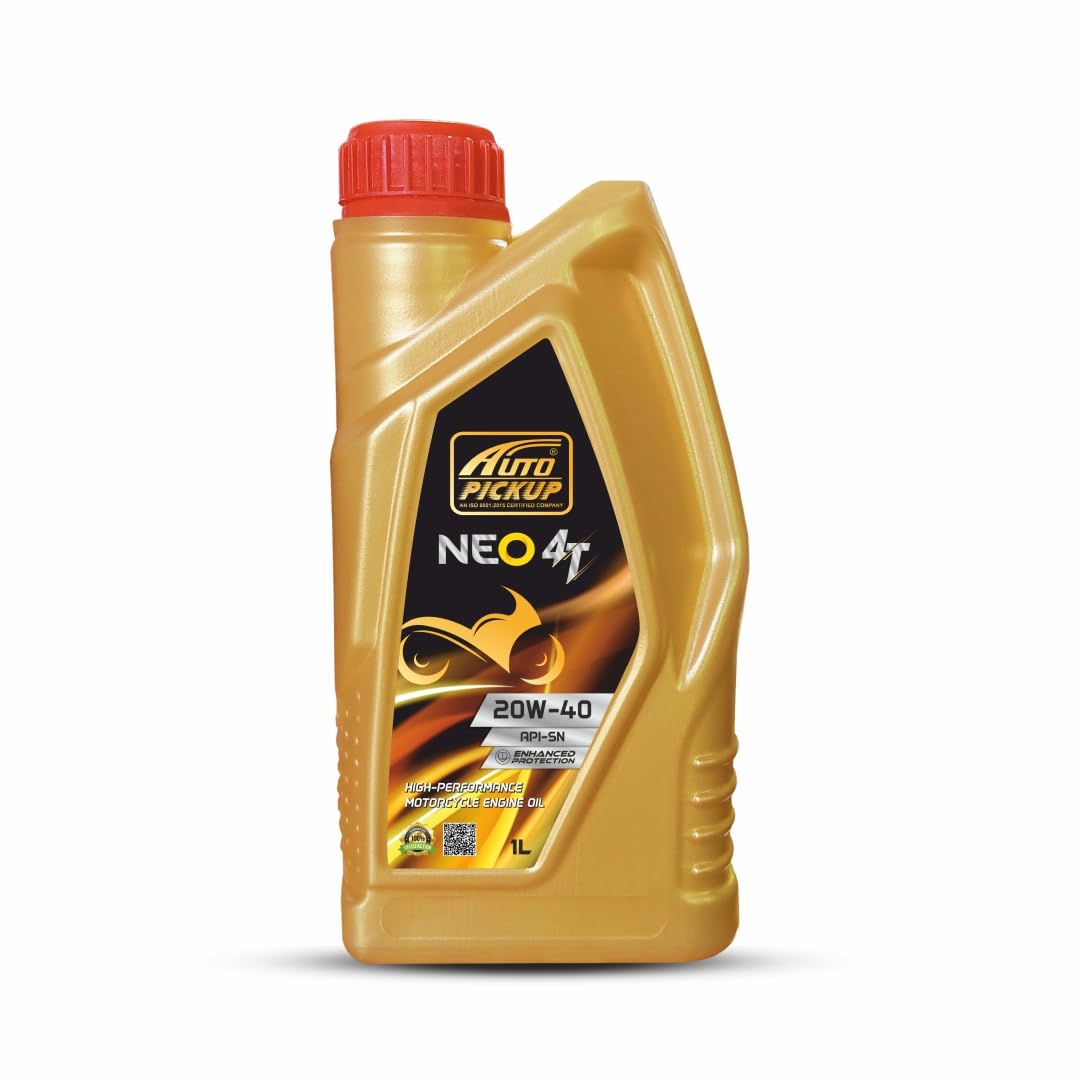 Auto Pickup Premium Four Stroke 20W40 NEO 4T High Performance Engine Oil (1 L, Pack of 1)