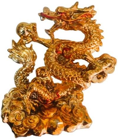 GOODMARTS Fengshui Golden Dragon for Health, Wealth, Good Luck (New Dragon)